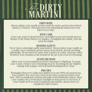 Dirty Martini Soy Candle