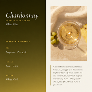 Chardonnay Wine Candle